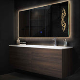 Espejo LED Rectangular | Botón táctil | Luz blanca cálida - Reyze Seria Good Vibes Model 6